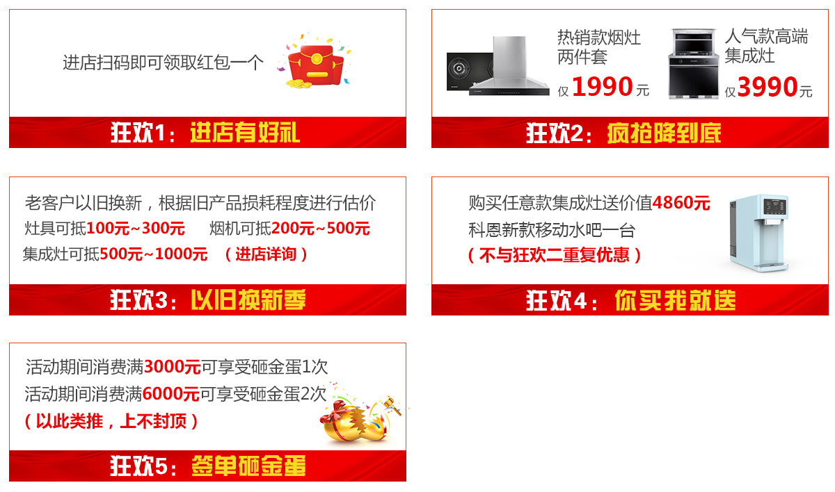 2019年6月活動，618狂歡趴-科恩電器帶回家